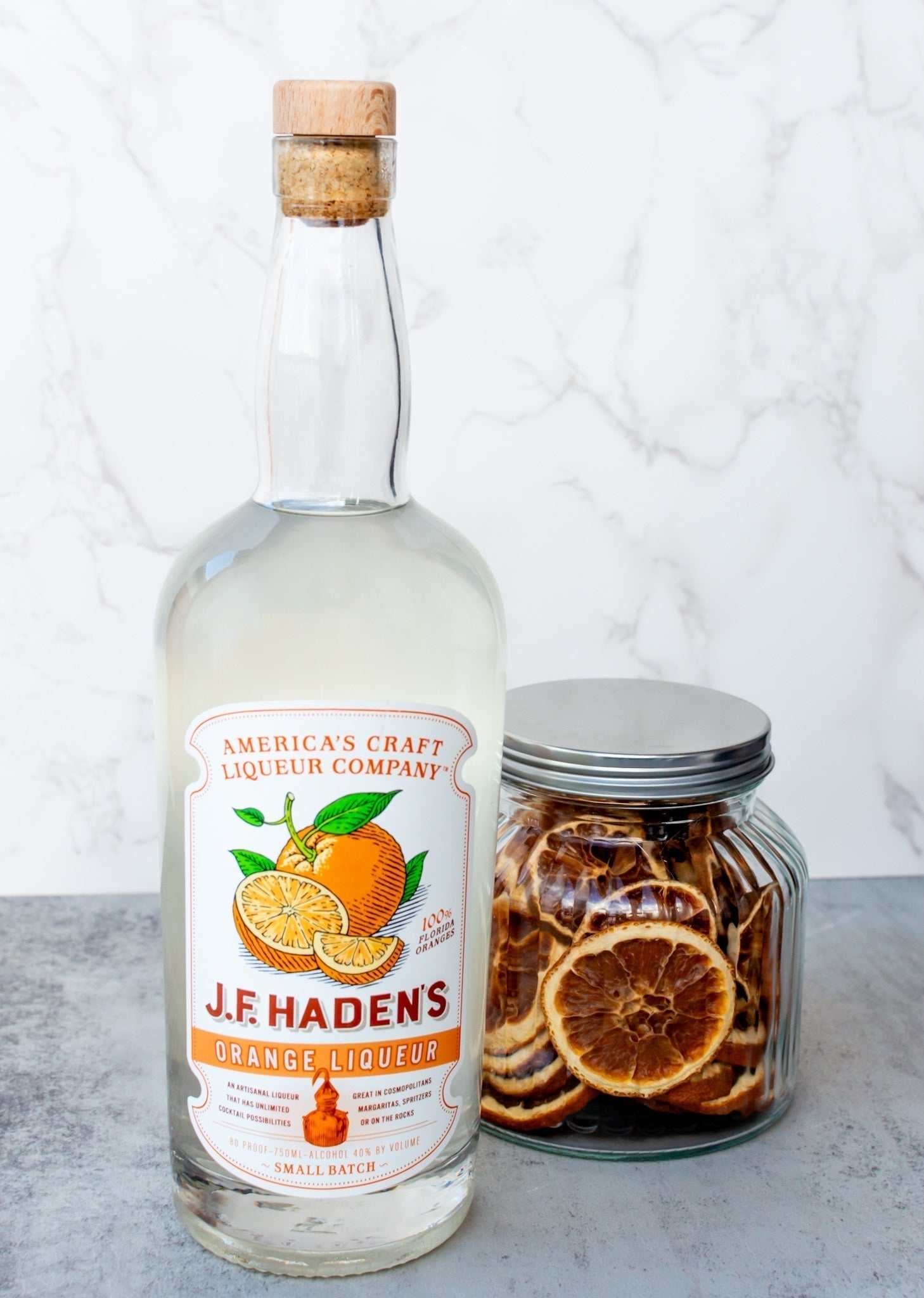 J.F. Haden’s Orange Liqueur is a bold, citrus-forward spirit crafted with real Florida oranges. This 80-proof liqueur offers a smooth, full-bodied flavor balanced byorange