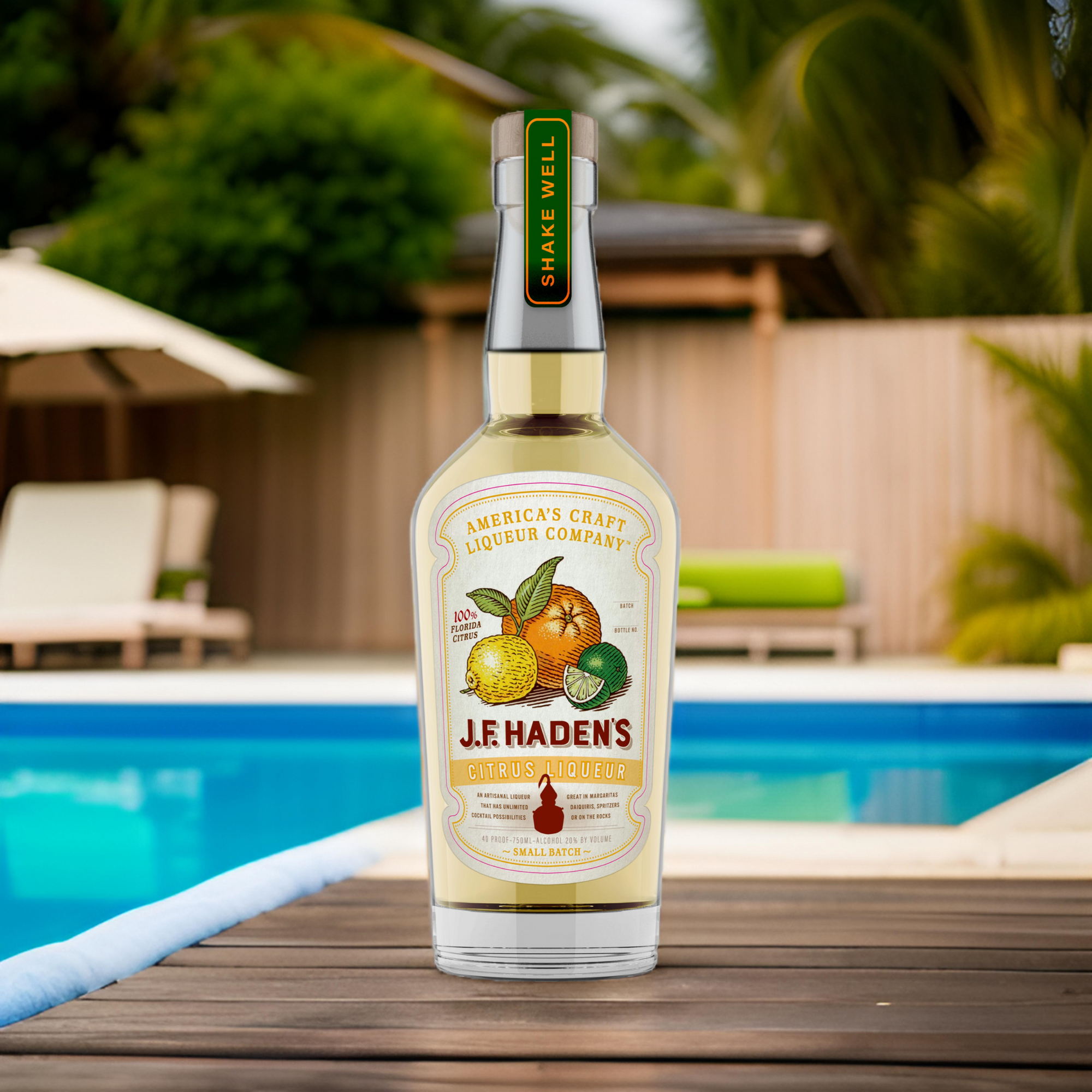 A VIBRANT CELEBRATION OF CITRUS
Bright, zesty, and beautifully balanced—J.F. Haden’s Citrus Liqueur is a bold tribute to Florida’s sun-soaked orchards. Crafted with Citrus