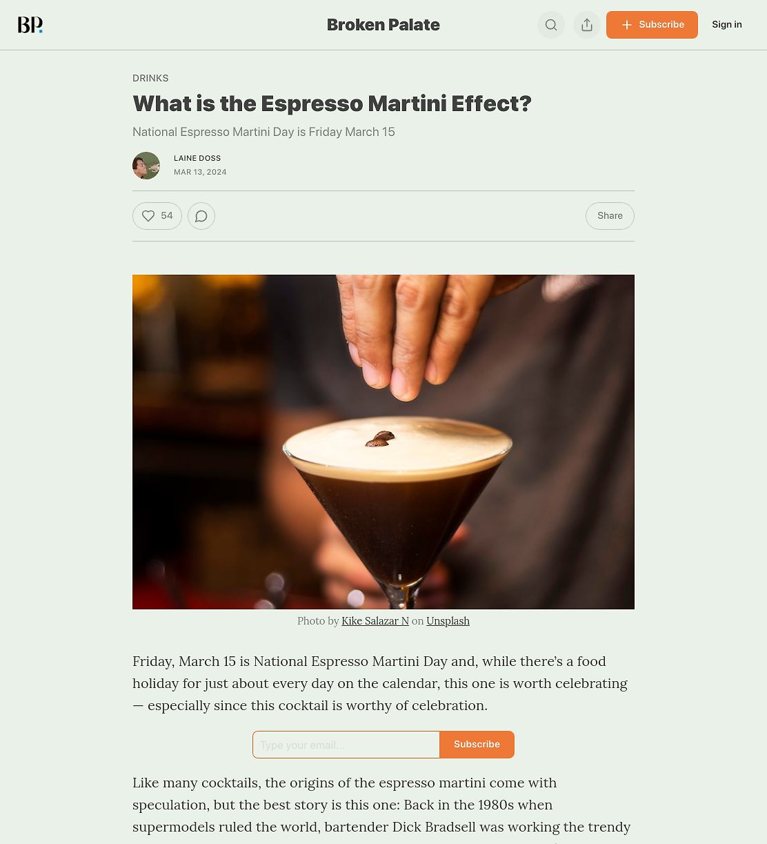 What is the Espresso Martini Effect?
