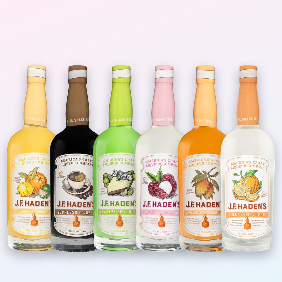 The Full Flavor Set: all six J.F. Haden's liqueurs