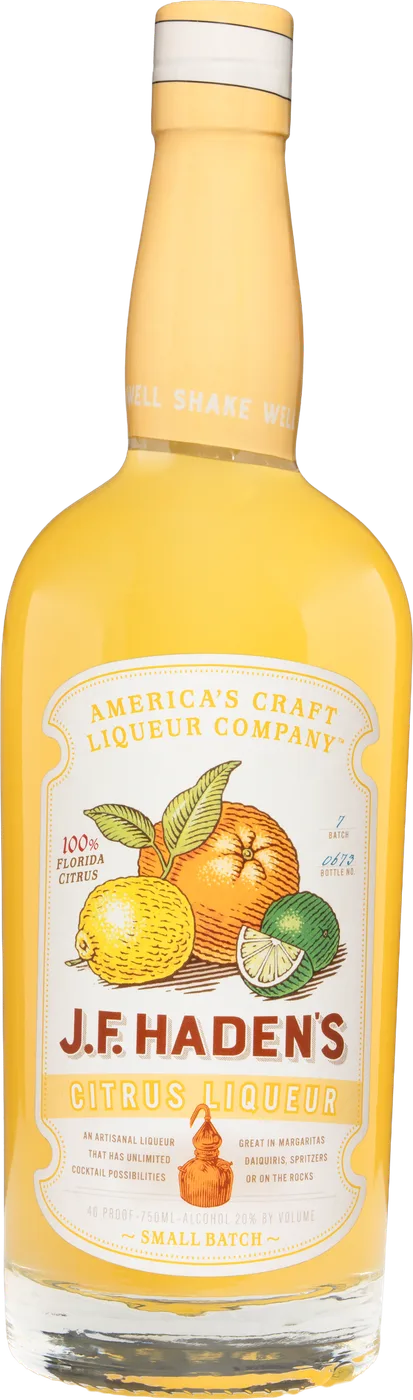 Bottle of J.F. Haden’s Citrus Liqueur