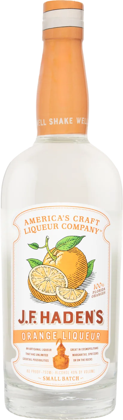 Bottle of J.F. Haden’s Orange Liqueur